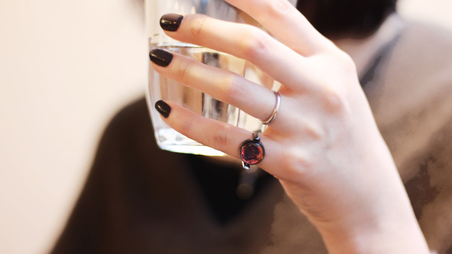 Nebula Blood Moon Ring - Aisling Chou Studio