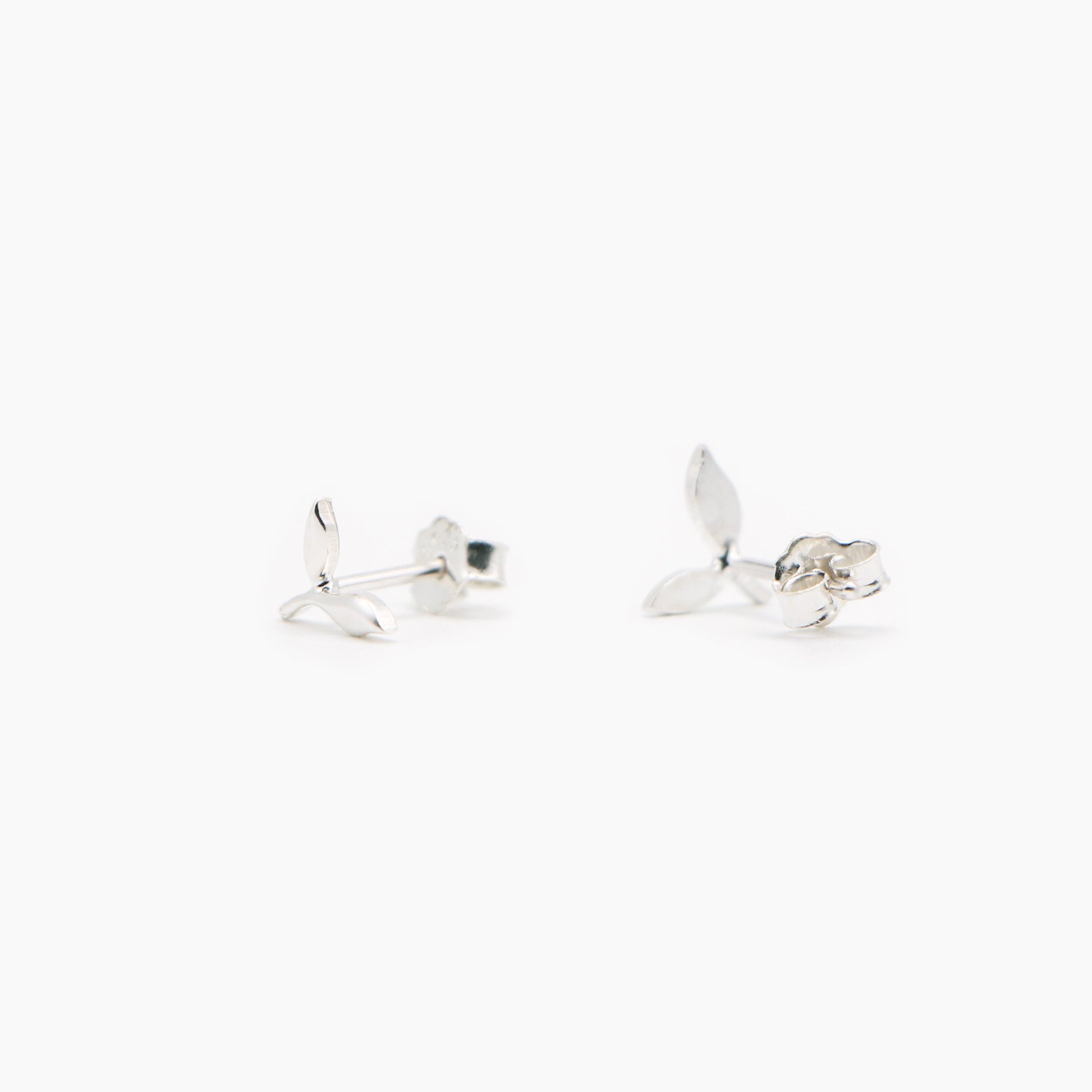 Sapling Stud Earrings - Silver - Aisling Chou Studio