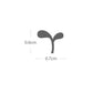 Seedling Stud Earrings - Silver - Aisling Chou Studio