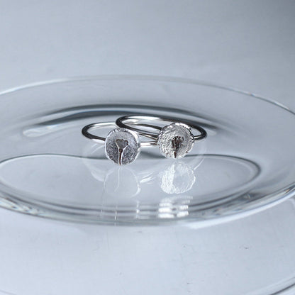 Shepherd's Purse Little Flower Ring - Silver - Aisling Chou Studio