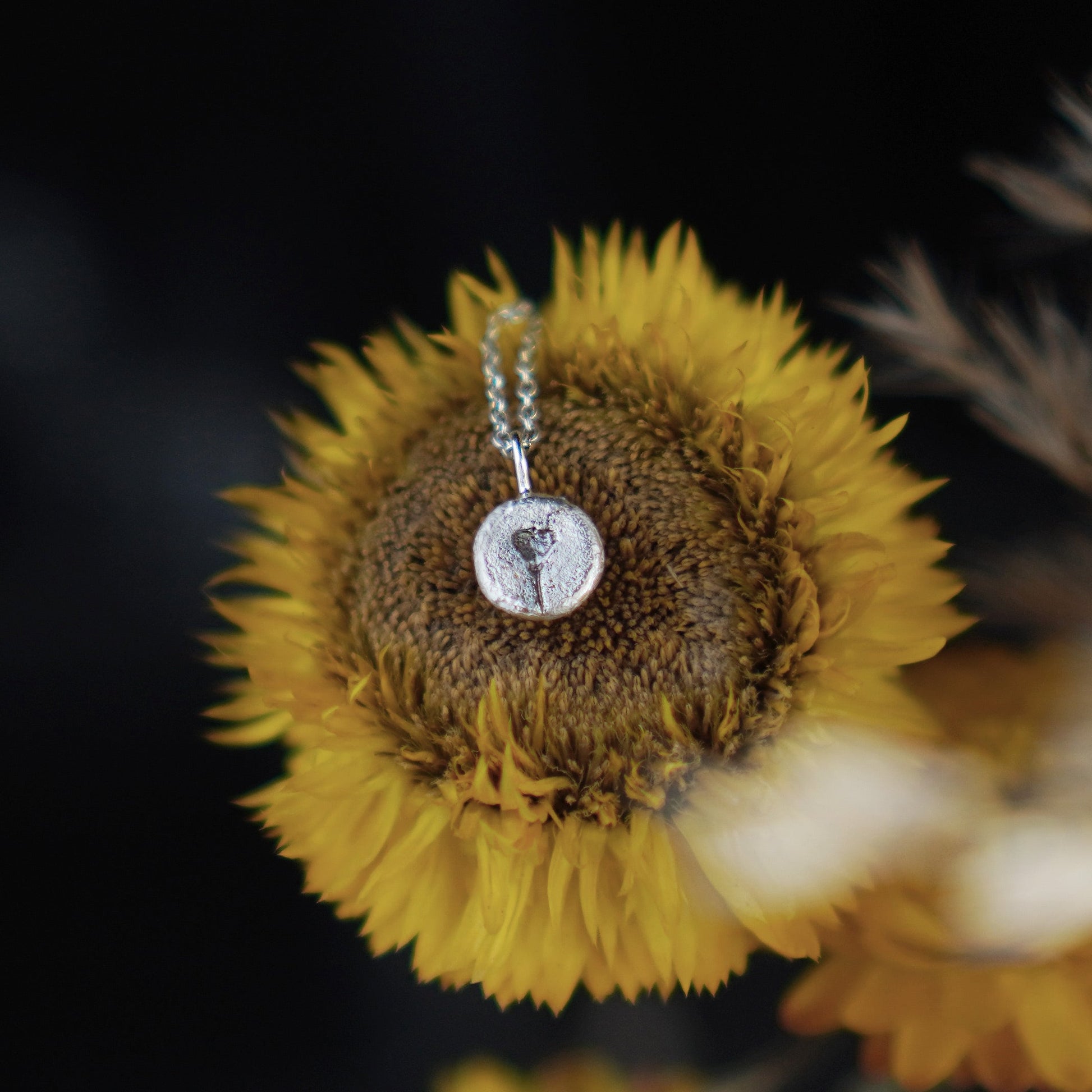 Shepherd's Purse Little Heart Necklace - Silver - Aisling Chou Studio