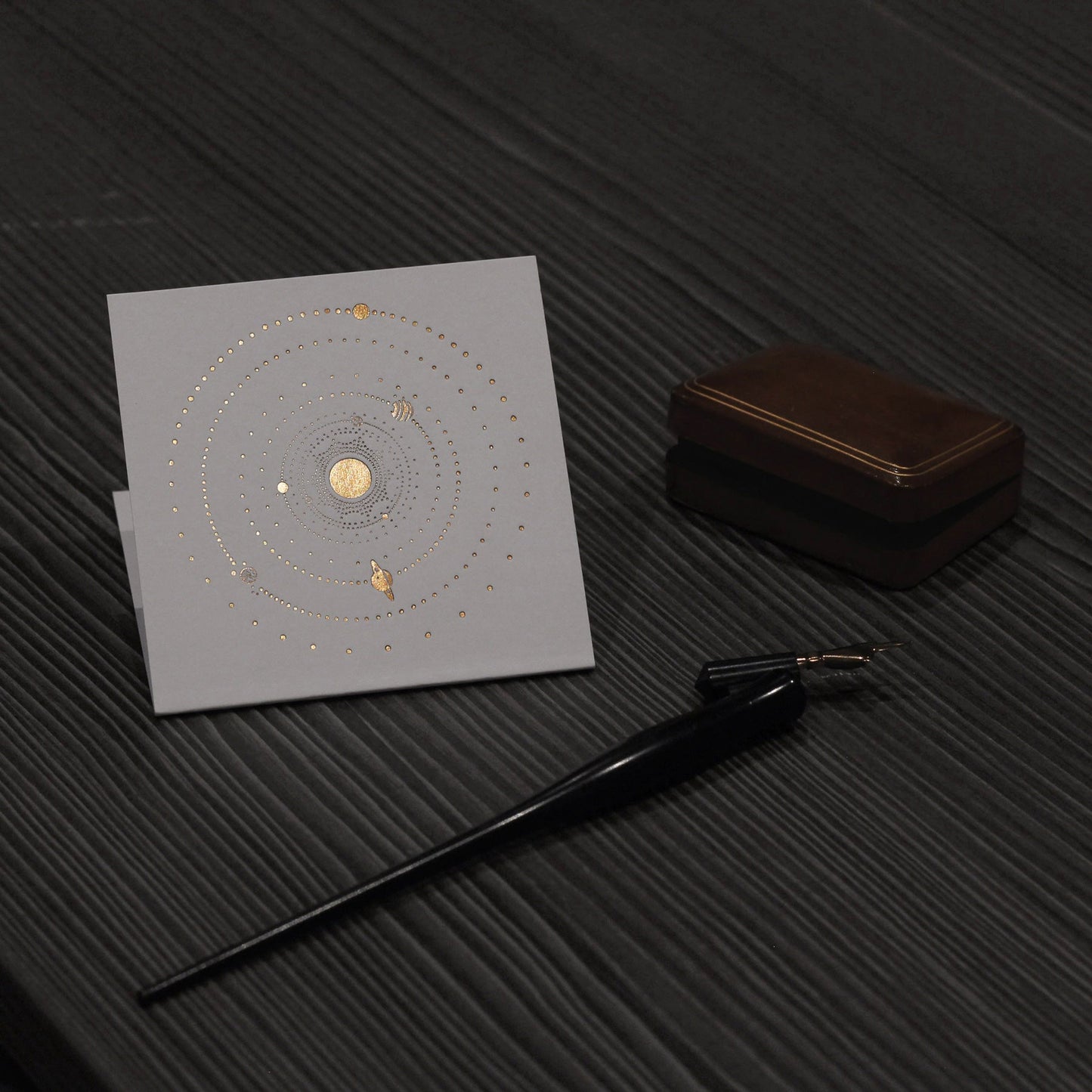 Solar System Greeting Card - Gold Foil - Aisling Chou Studio