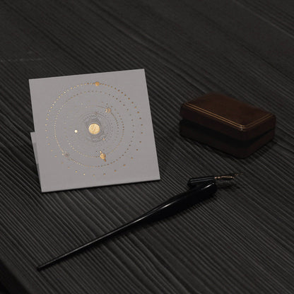 Solar System Greeting Card - Gold Foil - Aisling Chou Studio