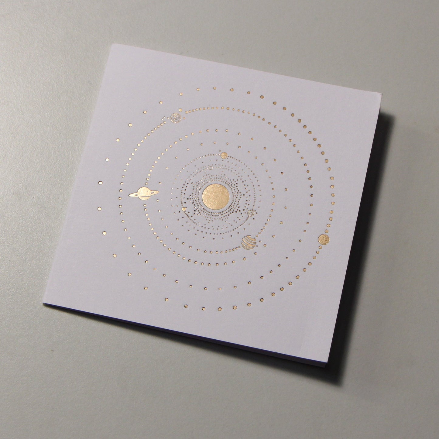 Solar System Greeting Card - Gold Foil - Aisling Chou Studio