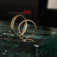 Sunshine and Moonlight Hammered Band - 9ct/18ct Gold - Aisling Chou Studio