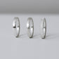 Sunshine Hammered Texture Band - Silver Polished, Brushed and Hammered - Aisling Chou Studio